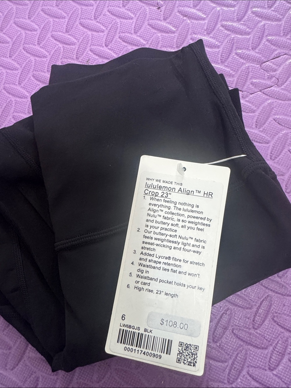 lululemon athletica Align HR Crop Leggings in Black